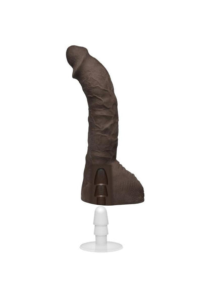 Signature Cocks Ultraskyn Prince Yahshua Dildo - Chocolate - 10.5in