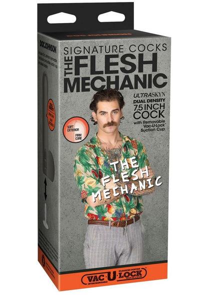 Signature Cocks Ultraskyn The Flesh Mechanic Dildo with Removable Suction Cup