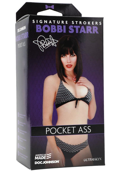 Signature Strokers Bobbi Star Ultraskyn Masturbator - Butt - Vanilla