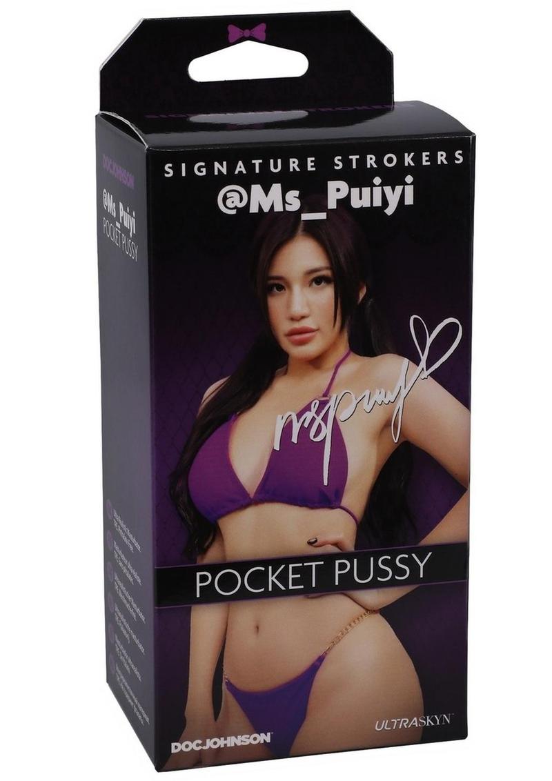 Signature Strokers Girls Of Social Media @Ms_puiyi Pocket Masturbator - Pussy - Vanilla