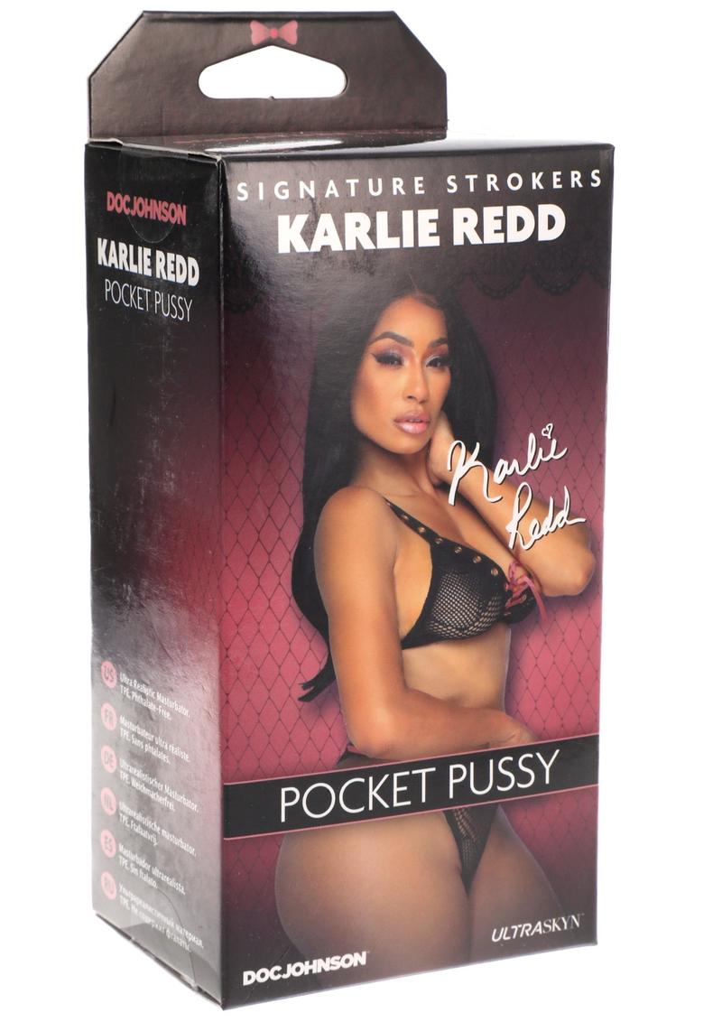 Signature Strokers Karlie Redd Ultraskyn Pocket Masturbator - Pussy - Caramel