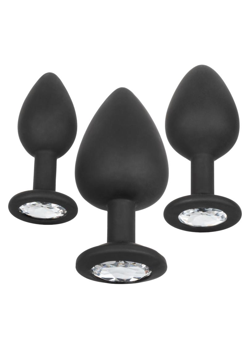 Silicone Gem Anal Kit Silicone Waterproof - Black