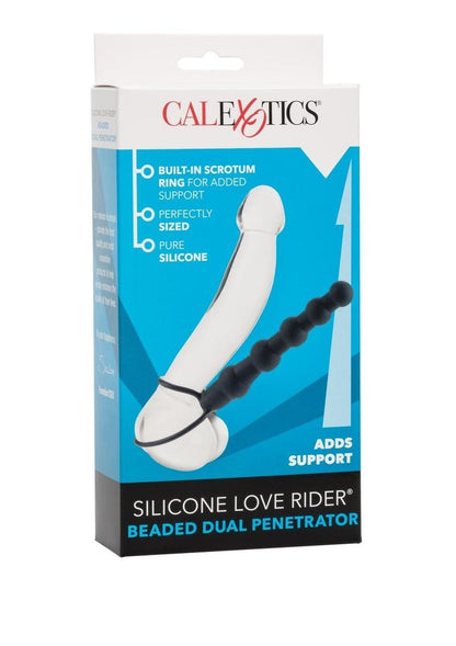 Silicone Love Rider Beaded Dual Penetrator