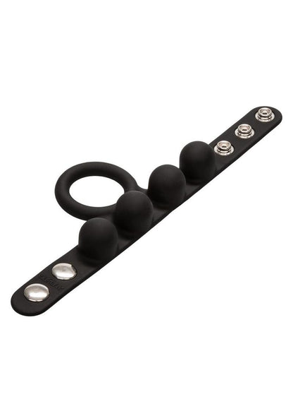 Silicone Medium Weighted C-Ring Ball Stretcher Cock Ring