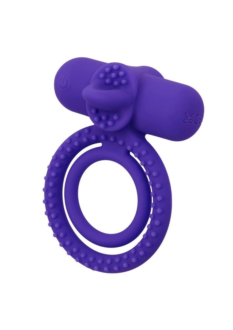 Silicone Rechargeable Dual Climaxer Cock Ring