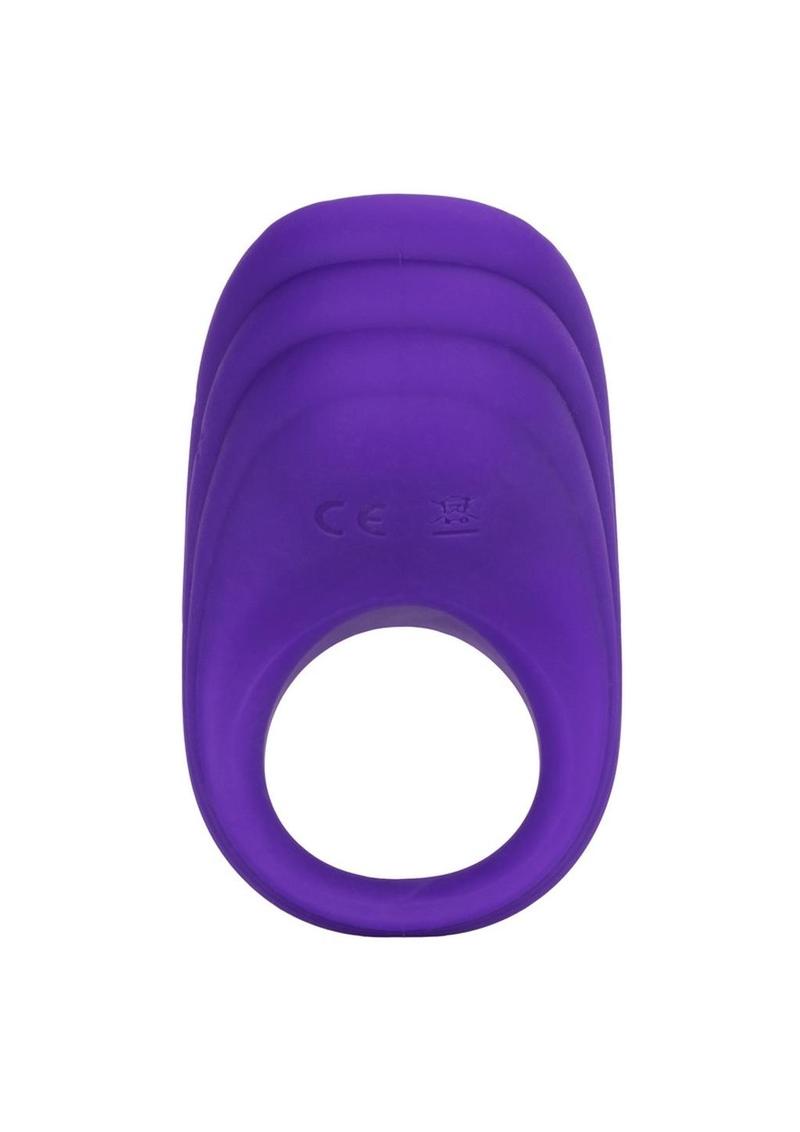 Silicone Rechargeable Passion Enhancer Cockring Waterproof - Purple