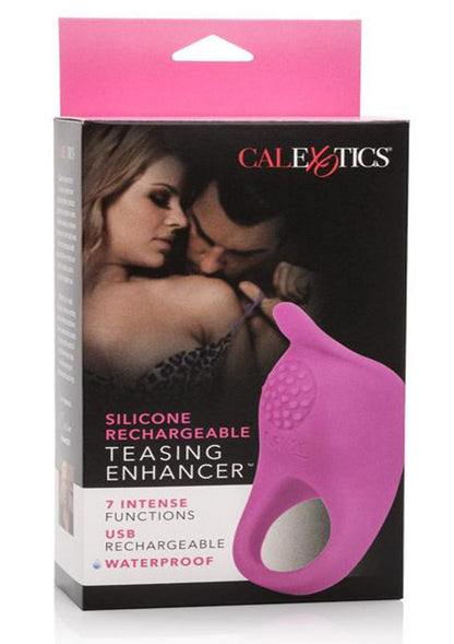 Silicone Rechargeable Teasing Enhancer Cockring Waterproof