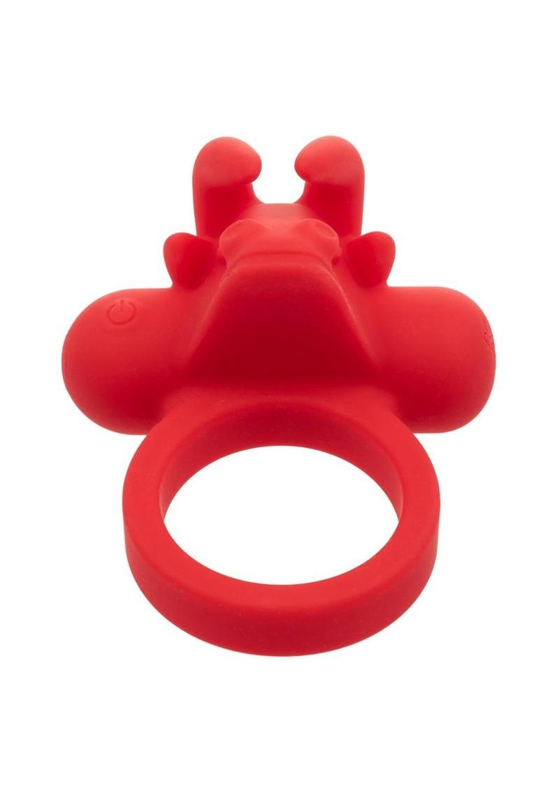 Silicone Rechargeable The Matador Cock Ring - Red