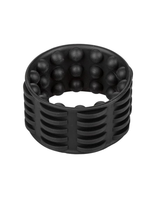 Silicone Reversible Enhancer Cock Ring - Black