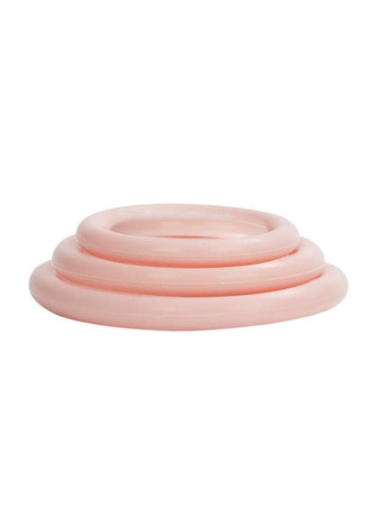 Silicone Support Rings Cock Rings - Ivory - 3 Piece Set