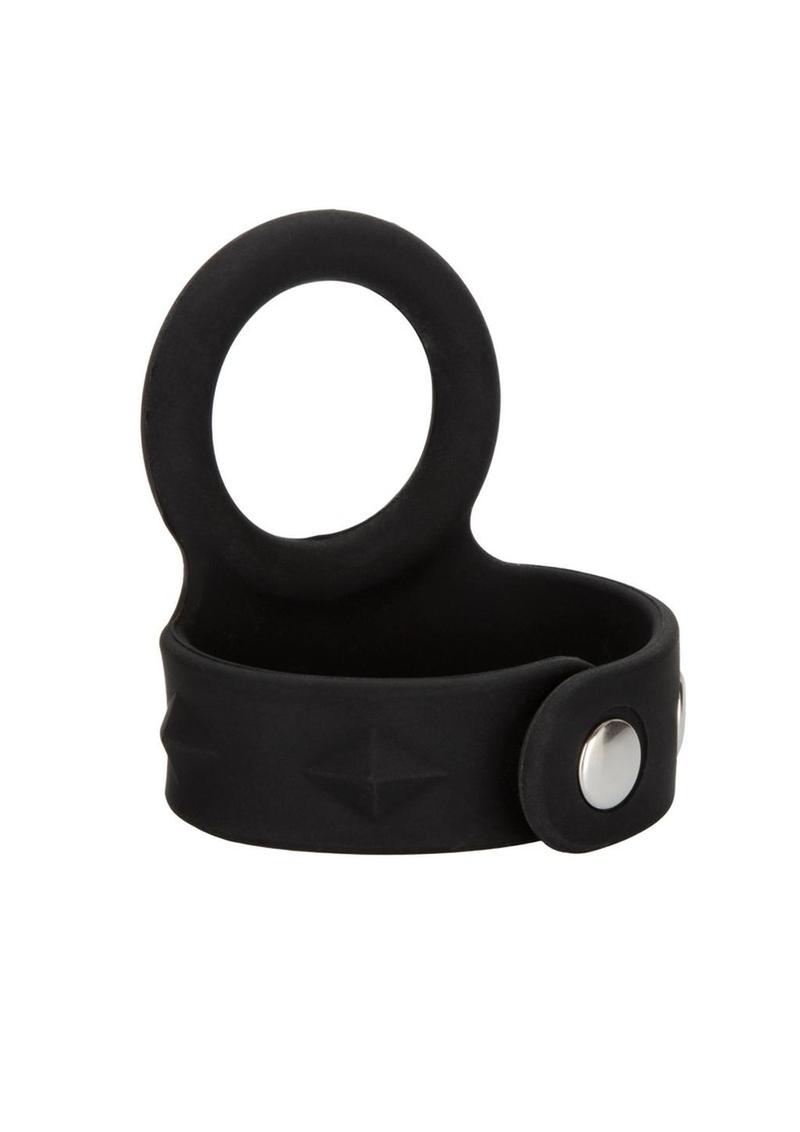 Silicone Tri-Snap Scrotum Support Cock Ring