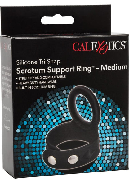 Silicone Tri-Snap Scrotum Support Cock Ring