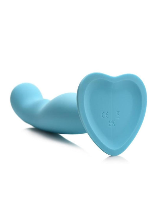 Simply Sweet 21x Vibrating Thick Rechargeable Silicone Dildo with Remote - Teal