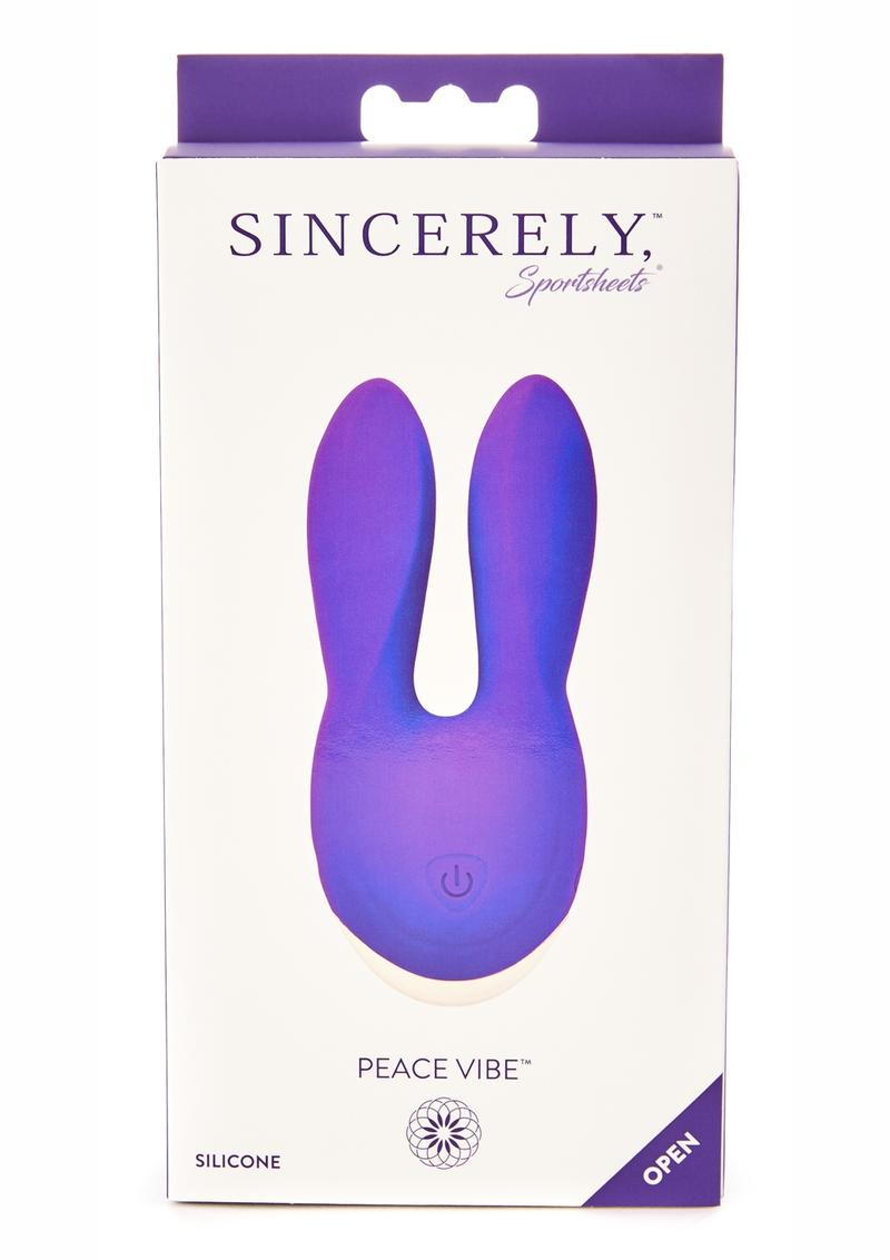 Sincerely Peace Vibe Silicone Rechargeable Vibrator