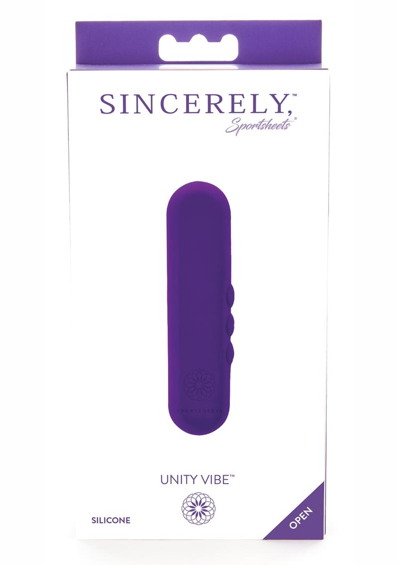 Sincerely Unity Vibe Silicone Rechargeable Vibrator