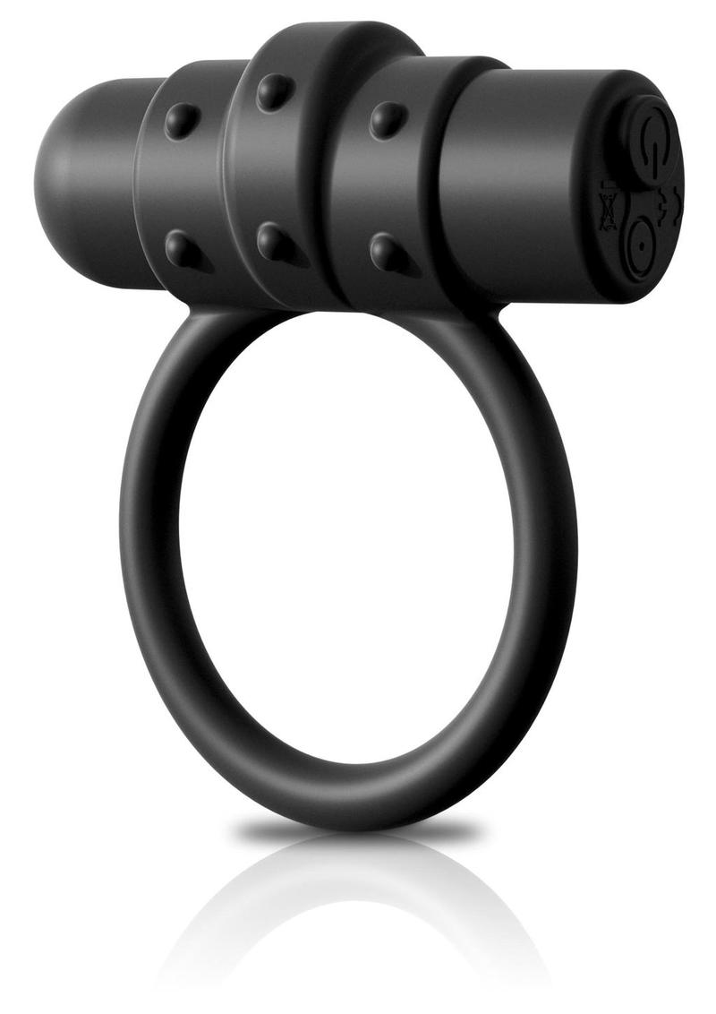 Sir Richard's Control Rechargeable Vibrating Silicone Cock Ring - Black