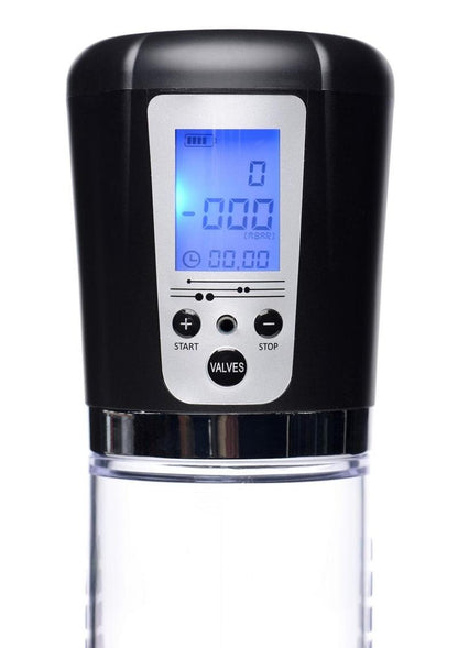 Size Matters Power Suction Penis Pump with Built- - Clear - Display