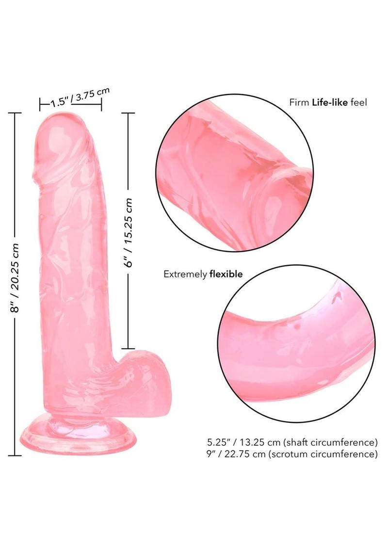 Size Queen Dildo - Pink - 6in