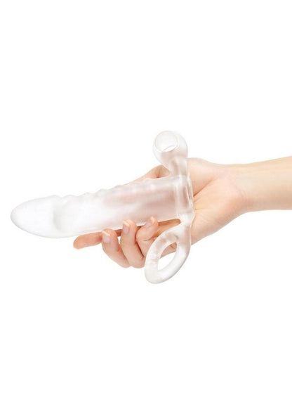 Size Up Clear View Vibrating Penis Extender - Clear - 2in
