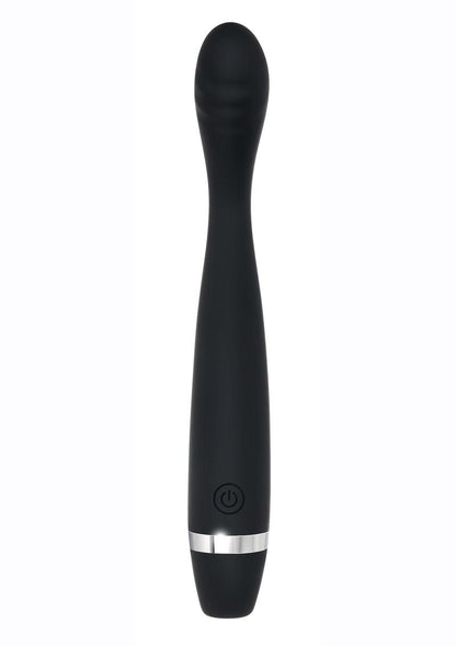 Skinny G Rechargeable Silicone G-Spot Vibrator - Black