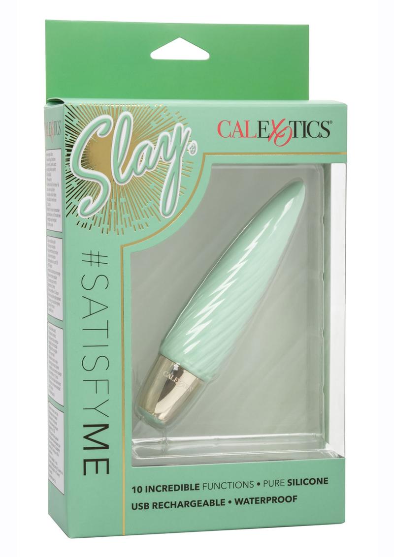 Slay #Satisfyme Rechargeable Silicone Bullet Vibrator