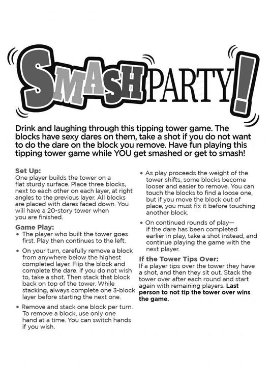 Smash Party Drinking Game