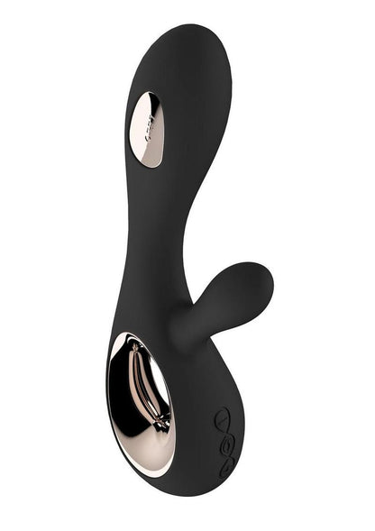 Soraya Wave Rechargeable Rabbit Vibrator - Black