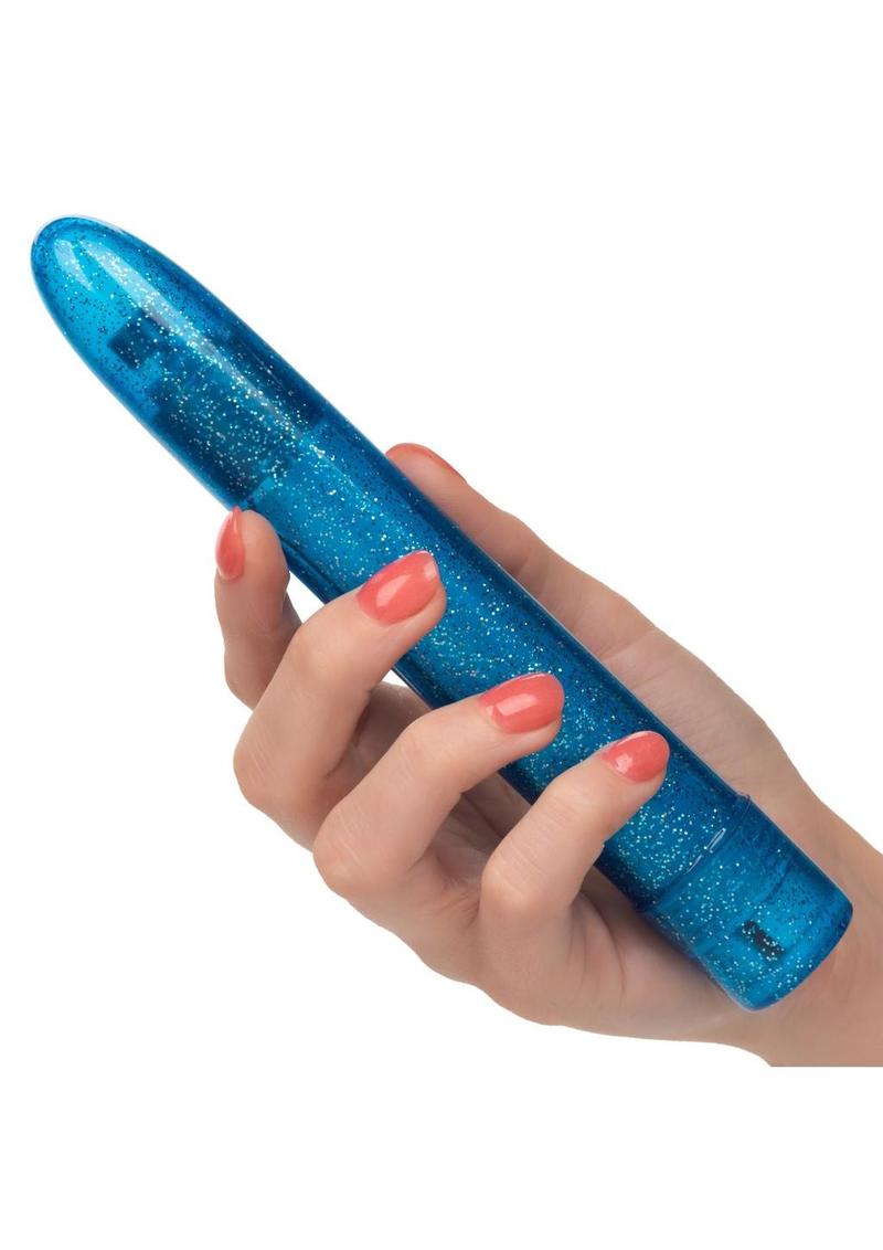 Sparkle Slim Vibrator - Blue