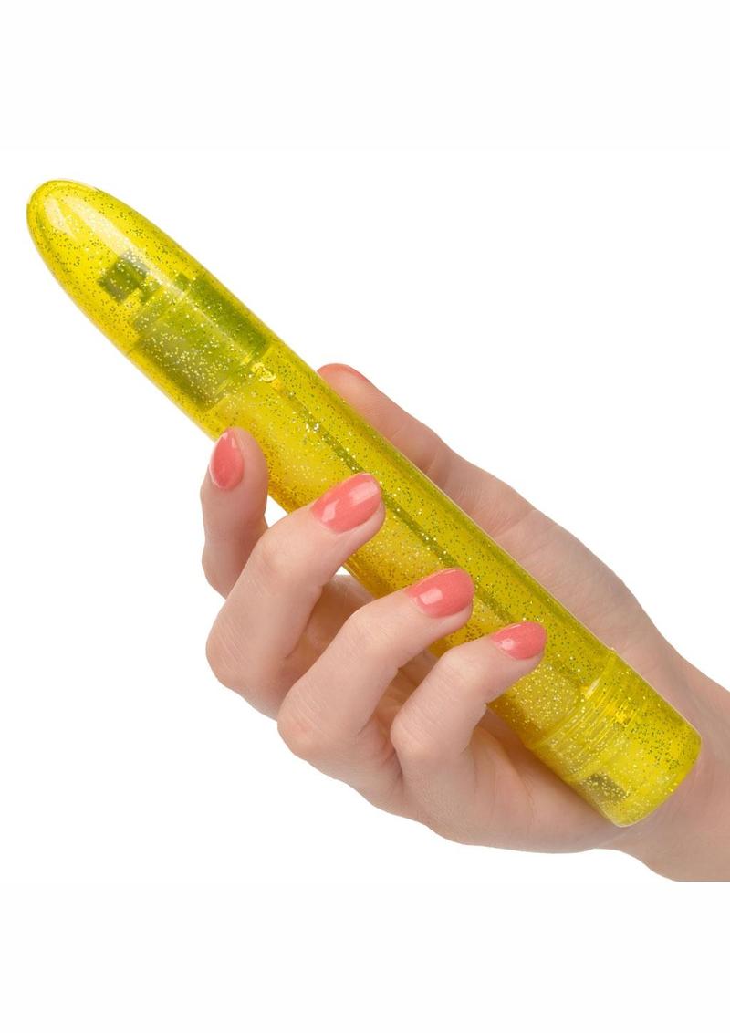 Sparkle Slim Vibrator - Yellow