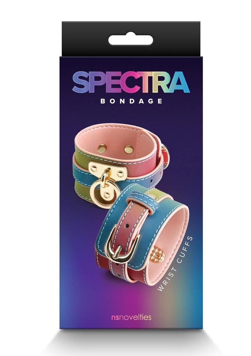 Spectra Bondage Wrist Cuff - Multicolor/Rainbow