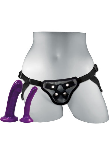 Sportsheets Anal Explorer Strap-On Harness Kit with 2 Silicone Dildos