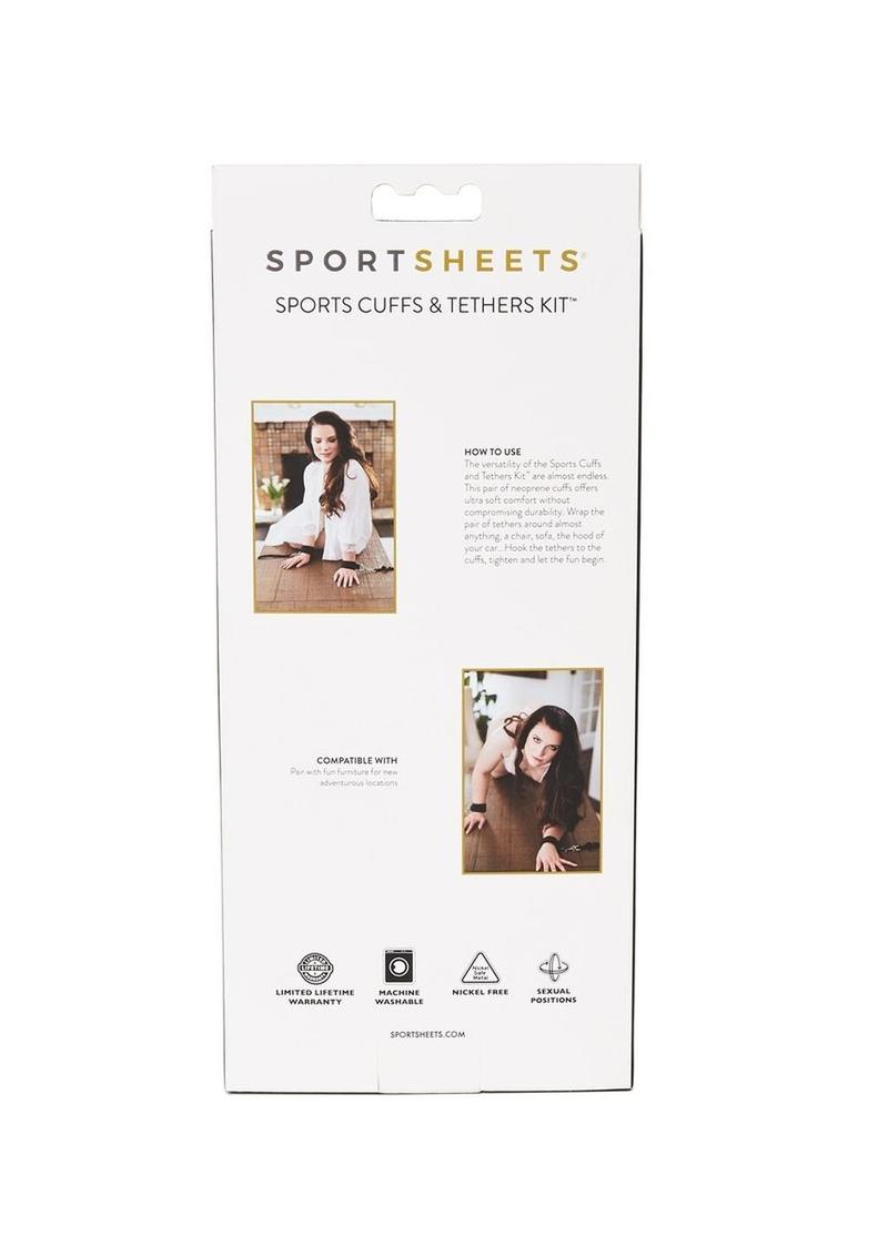 Sportsheets Sport Cuffs and Tethers Kit - Black