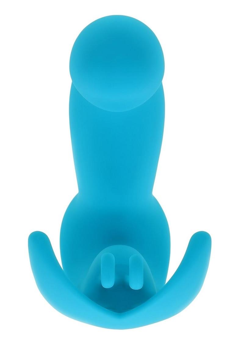 Spread Your Wings Rechargeable Silicone Multi Vibrator - Blue