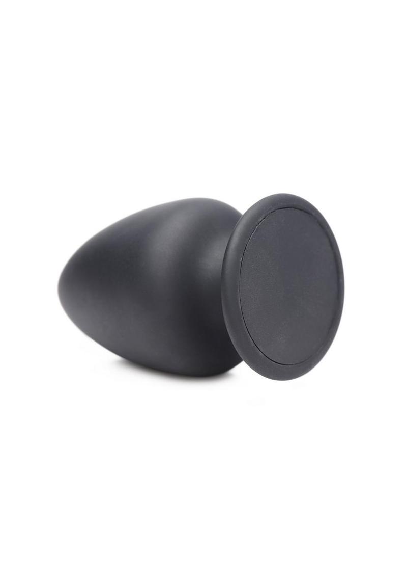 Squeeze-It Squeezable Silicone Anal Plug - Black - Small