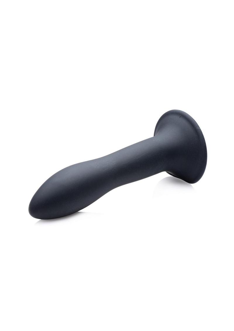 Squeeze-It Squeezable Slender Silicone Dildo - Black - 5.3in