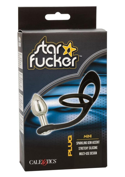 Star Fucker Mini Plug Silicone Dual Enhancer - Black