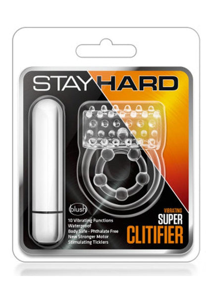 Stay Hard Vibrating Super Clitifier Cock Ring with Bullet