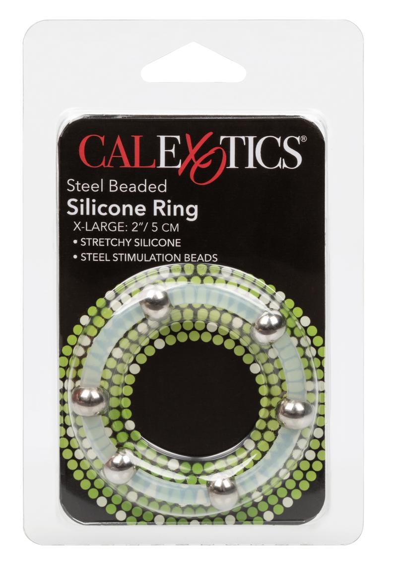 Steel Beaded Silicone Cock Ring