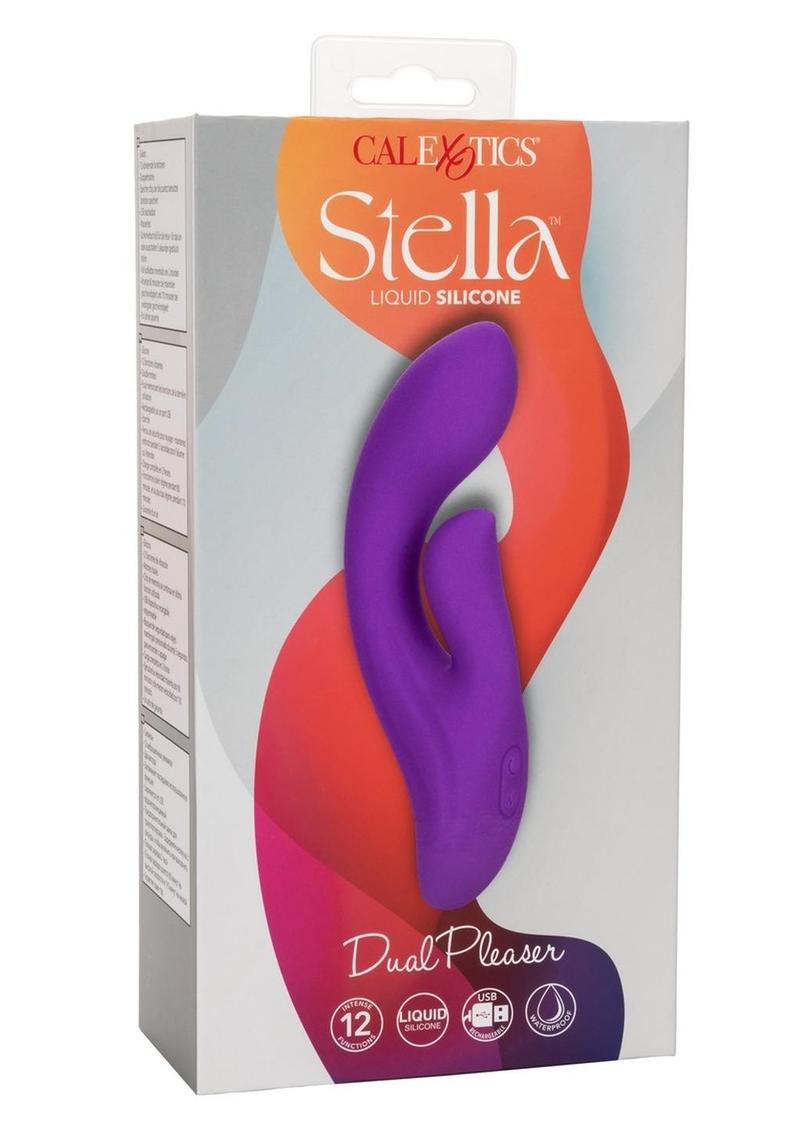 Stella Liquid Silicone Dual Pleaser Rechargeable Vibrator