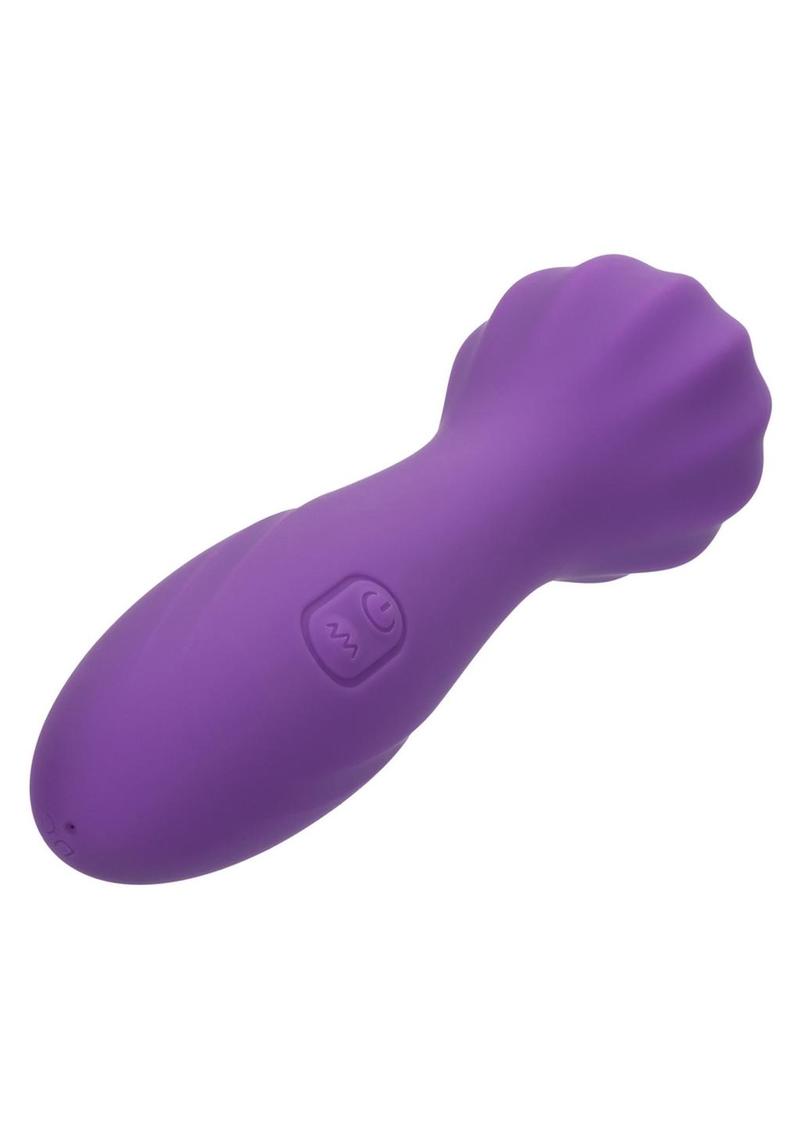 Stella Liquid Silicone O Wand Rechargeable Silicone Vibrator - Purple