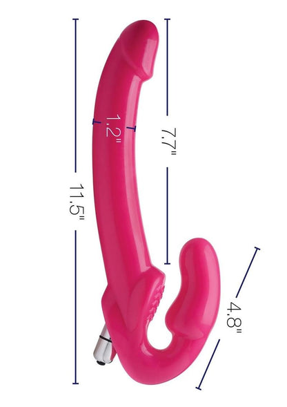 Strap U 7x Revolver Slim Vibrating Strapless Strap-On Dildo