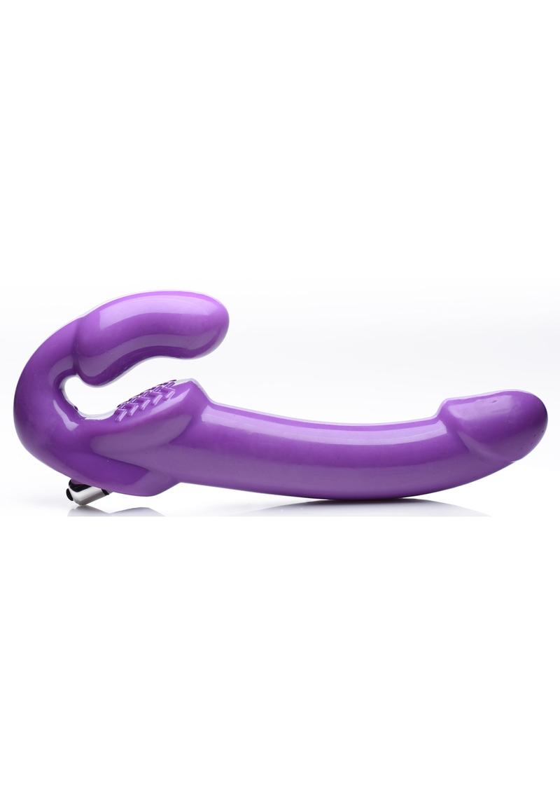 Strap U 7x Revolver Thick Vibrating Strapless Strap-On Dildo