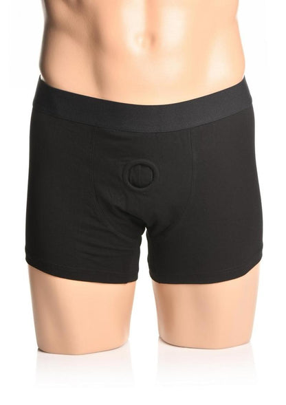 Strap U Armor Mens Boxer Harness with O-Ring - Black - Large/XLarge