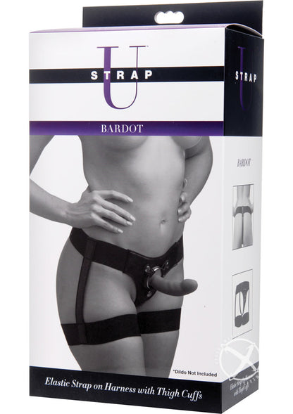 Strap U Bardot Elastic Strap-On Harness with Thigh Cuffs