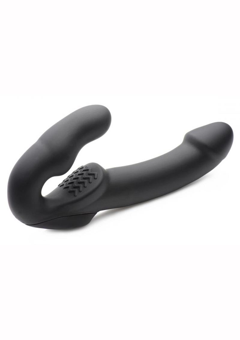 Strap U Evoke Super Charged Rechargeable Silicone Vibrating Strapless Strap-On