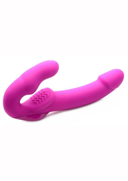 Strap U Evoke Super Charged Rechargeable Silicone Vibrating Strapless Strap-On