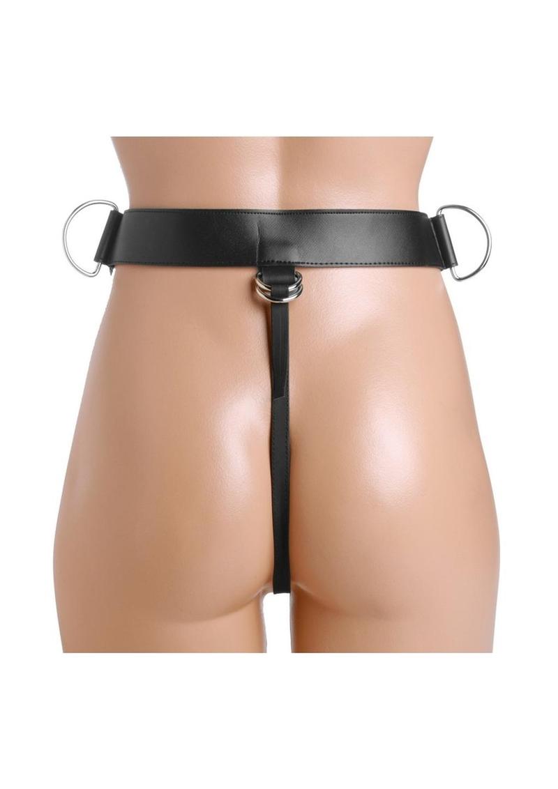 Strap U Flaunt L Strap-On Harness System W/3 O Rings - Black