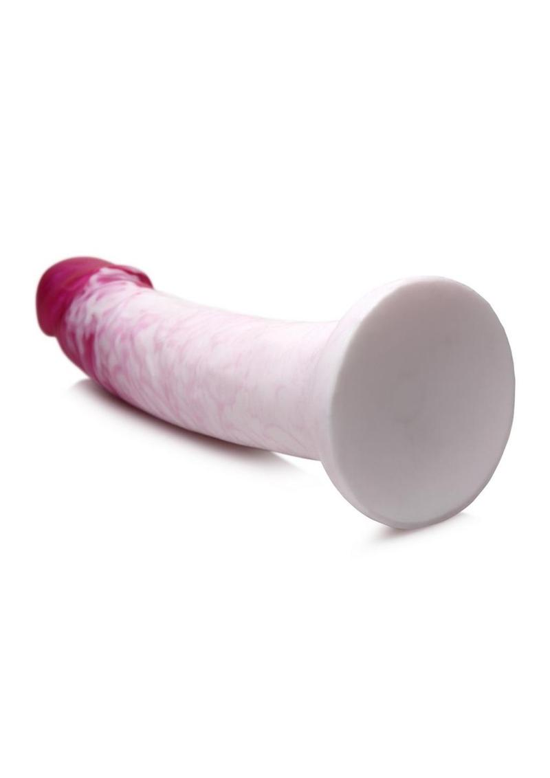 Strap U Real Swirl Realistic Silicone Dildo - Pink