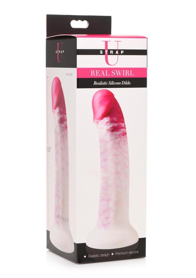 Strap U Real Swirl Realistic Silicone Dildo