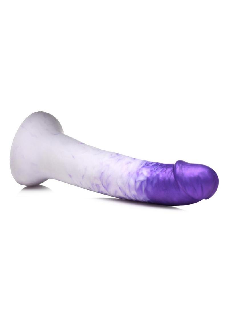 Strap U Real Swirl Realistic Silicone Dildo - Purple